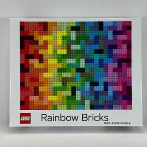 LEGO Rainbow Bricks 1000 Piece Jigsaw Puzzle AJ Hansen 25x20 Ages 9+ Mosaic NEW